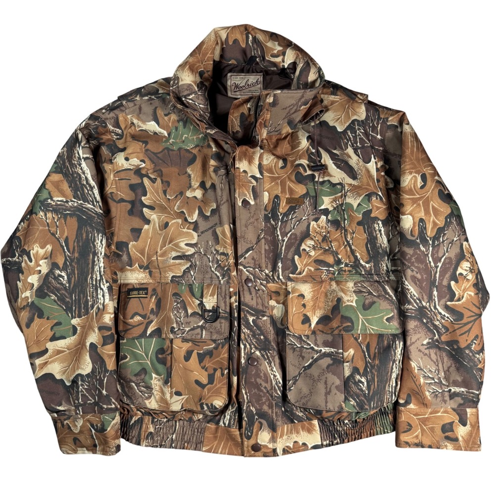 Woolrich Advantage Camouflage Jacket Mens XXL Brown Gore-Tex Hunting Utility